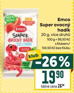 Billa Emco super ovocný hadík nabídka