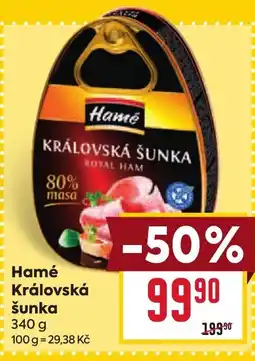 Billa Hamé Královská šunka nabídka