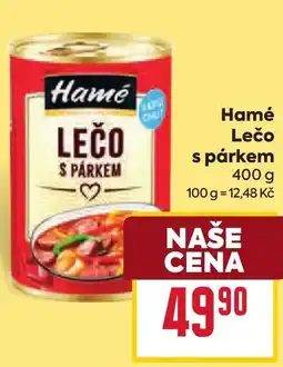 Billa Hamé lečo s párkem nabídka