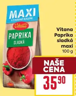 Billa Vitana paprika sladká nabídka