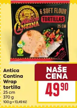 Billa Antica Cantina Wrap tortilla nabídka