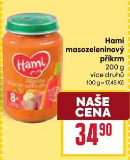 Billa Haml masozeleninový příkrm nabídka