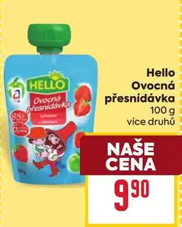 Billa Hello ovocná přesnídávka nabídka