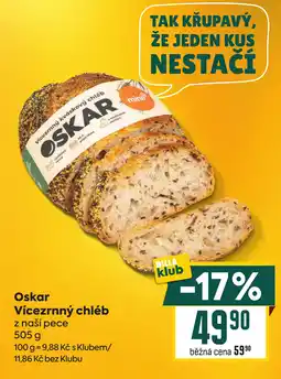 Billa Oskar Vícezrnný chléb nabídka