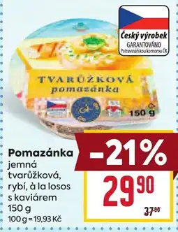 Billa Tvarůžková pomazánka nabídka