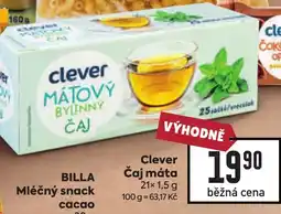 Billa Clever čaj máta nabídka