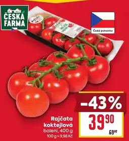 Billa Česká farma rajčata koktejlová nabídka