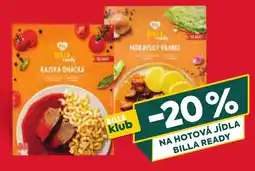 Billa Billaready hotová jídla nabídka