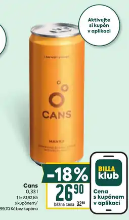 Billa Cans mango nabídka