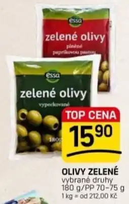 Flop essa zelené olivy vypečované nabídka