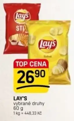 Flop Lay's vybrané druhy nabídka