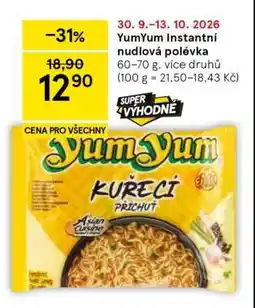 Tesco YumYum Instantní nudlová polévka nabídka