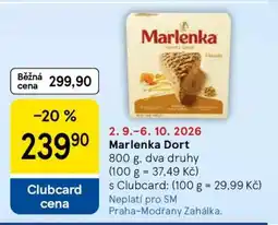 Tesco Marlenka dort nabídka