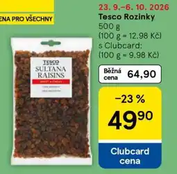 Tesco Tesco Rozinky nabídka