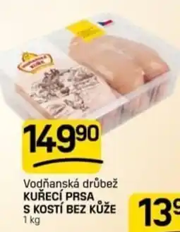 Flop Vodňanská drůbež kuřecí prsa s kostí bez kůže nabídka