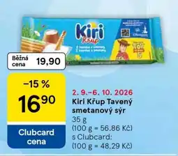 Tesco Kiri Křup Tavený smetanový sýr nabídka