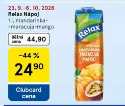 Tesco Relax Nápoj nabídka