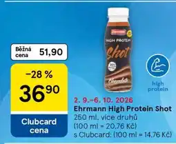 Tesco Ehrmann High Protein Shot nabídka