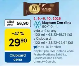Tesco Magnum zmrzlina nabídka