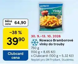 Tesco Nowaco Bramborové vlnky do trouby nabídka