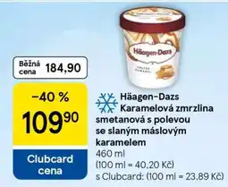 Tesco Häagen-Dazs Karamelová zmrzlina smetanová s polevou se slaným máslovým karamelem nabídka