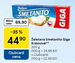 Tesco Želetava Smetanito Giga krémové nabídka