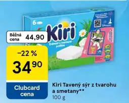 Tesco Kiri Tavený sýr z tvarohu a smetany nabídka