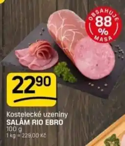 Flop Kostelecké uzeniny Salám Rio Ebro nabídka