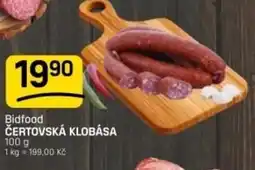 Flop Bidfood čertovská klobása nabídka