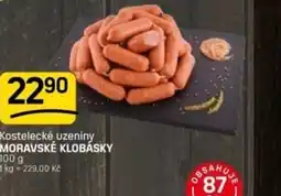 Flop Kostelecké uzeniny moravské klobásky nabídka