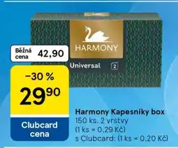 Tesco Harmony Kapesníky box nabídka