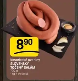 Flop Kostelecké uzeniny Slovenský točený salám nabídka