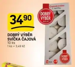 Flop Dobrý výběr svíčka čajová nabídka