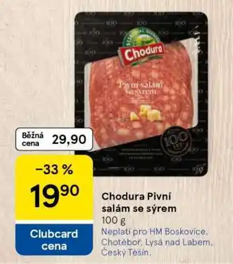 Chodura Pivní salám se sýrem