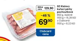 Tesco DZ Klatovy Kuřecí párky pochoutkové nabídka