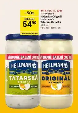 Tesco Hellmann's Majonéza Originál Hellmann's Tatarská Omáčka nabídka