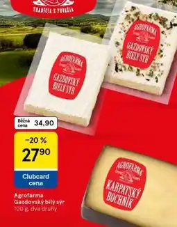 Tesco Agrofarma Gazdovský bílý sýr nabídka