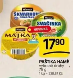Flop Paštika hamé nabídka