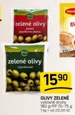 Flop essa zelené olivy nabídka