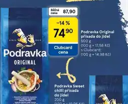 Tesco Podravka Original přísada do jídel nabídka