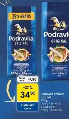 Tesco Podravka Přísada do jídel nabídka