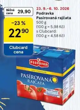 Tesco Podravka Pasírovaná rajčata nabídka