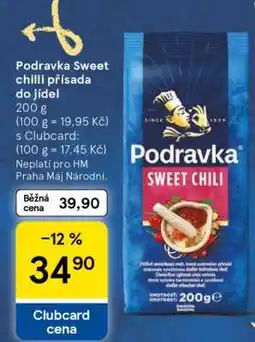 Tesco Podravka Sweet chilli přísada do jídel nabídka