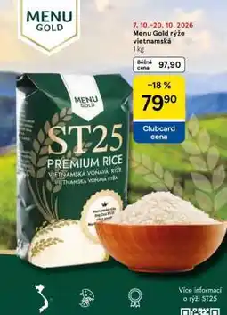Tesco MENU GOLD RÝŽE VIETNAMSKÁ nabídka