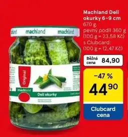 Tesco Machland Deli okurky 6-9 cm nabídka