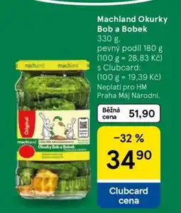 Tesco Machland Okurky Bob a Bobek nabídka