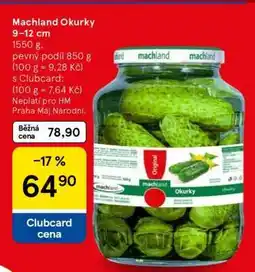 Tesco Machland Okurky 9–12 cm nabídka