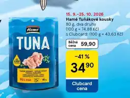 Tesco Hamé Tuňákové kousky nabídka
