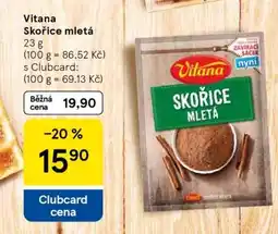 Tesco Vitana Skořice mletá nabídka