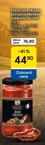 Tesco Franz Josef Kaiser Exclusive Pesto se sušenými rajčaty nabídka